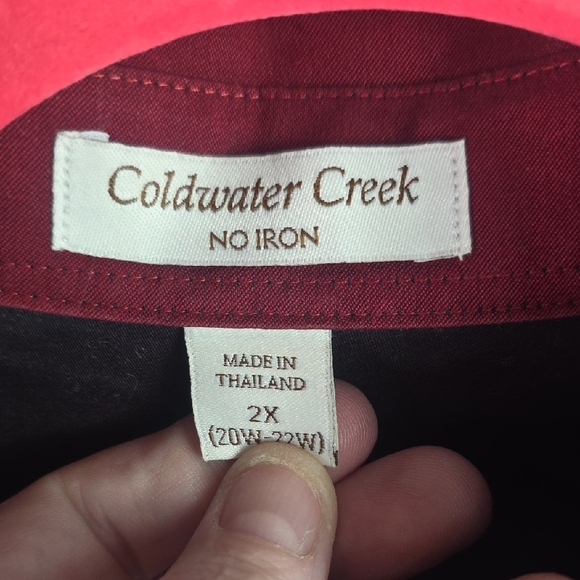 Coldwater Creek Men's Deep Red Button Down Shirt - Picture 2 of 5